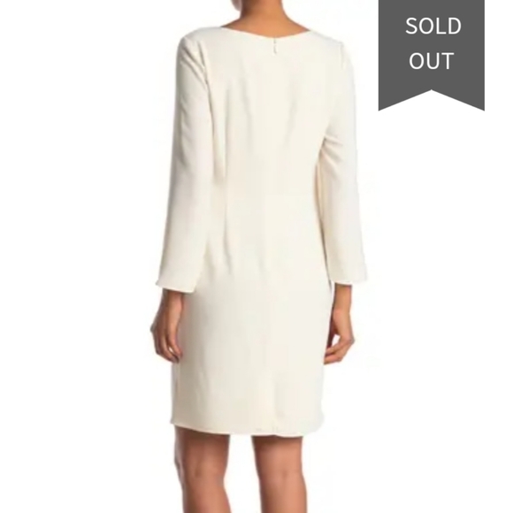 Halston Cape Sleeve Sheath Dress - Picture 8 of 8